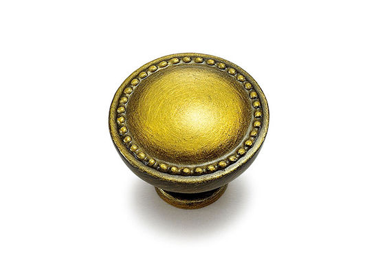 Botões de porta dourados da cozinha e botões da cozinha dos punhos e botões da gaveta do armário dos punhos